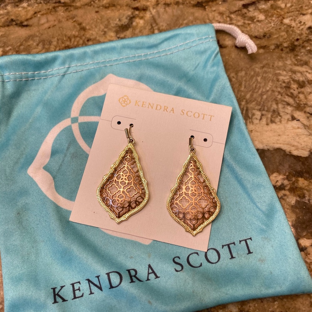 Kendra Scott Addie Earrings in Rose Gold Filigree